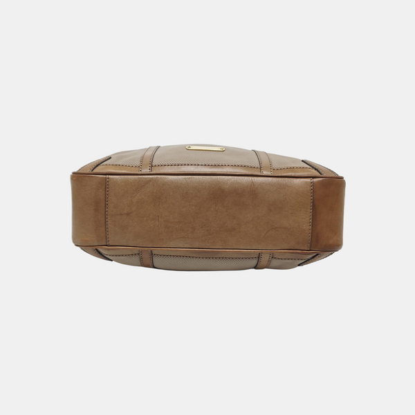 Calfskin Top Handle Bag Gray