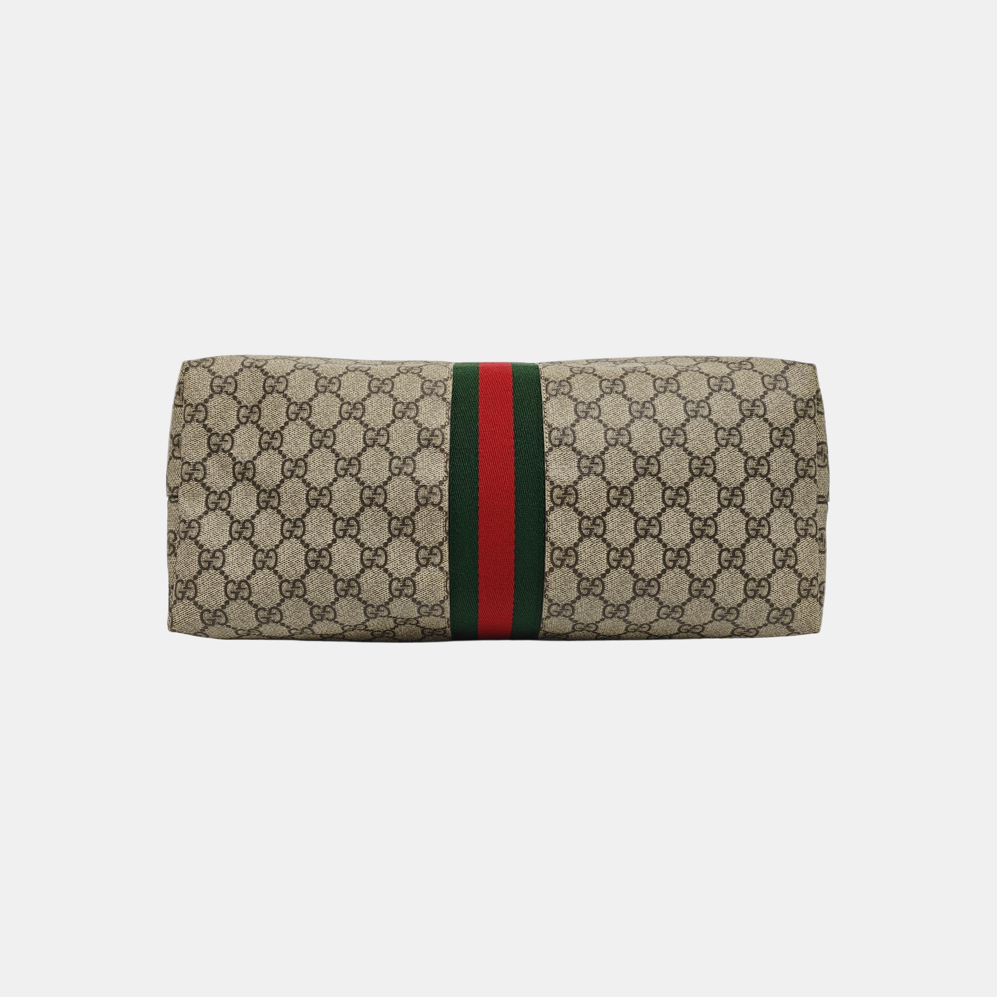 Monogram Coated Canvas Tote Bag Brown