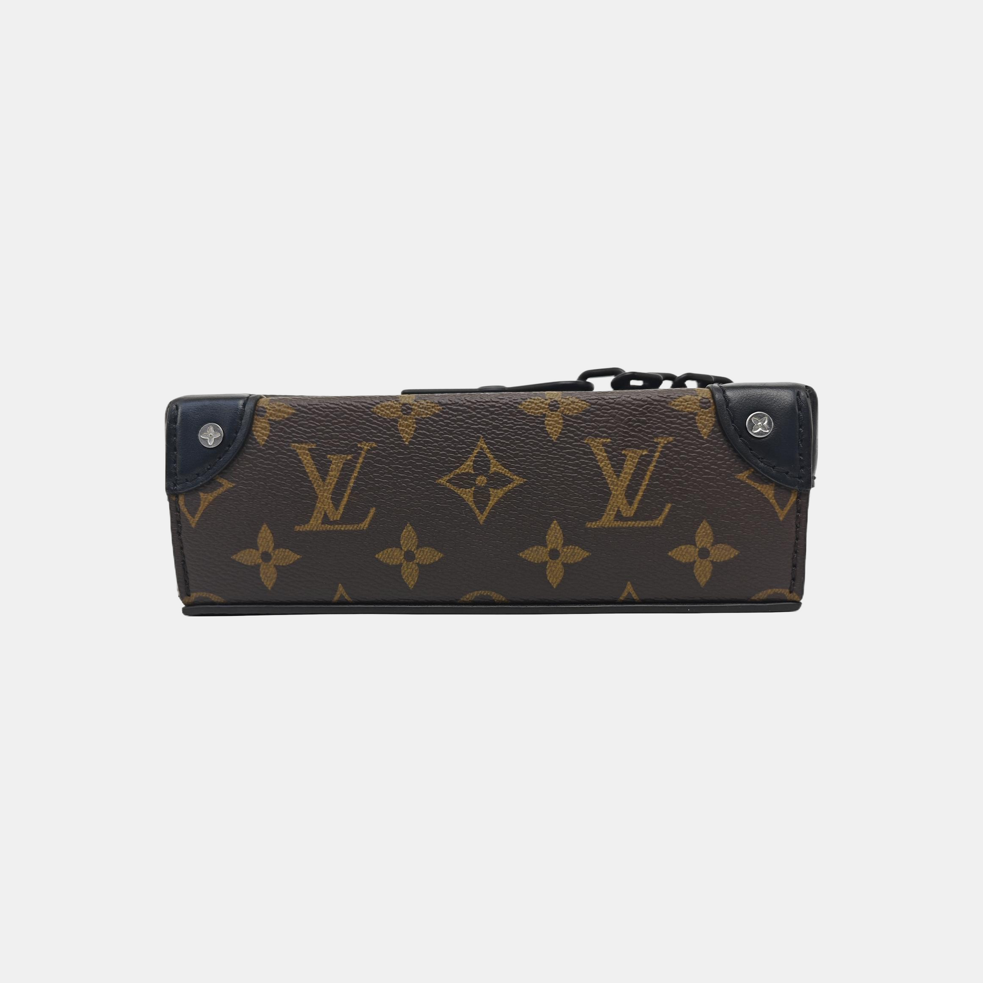 SOFT TRUNK Mini Monogram Coated Canvas Brown
