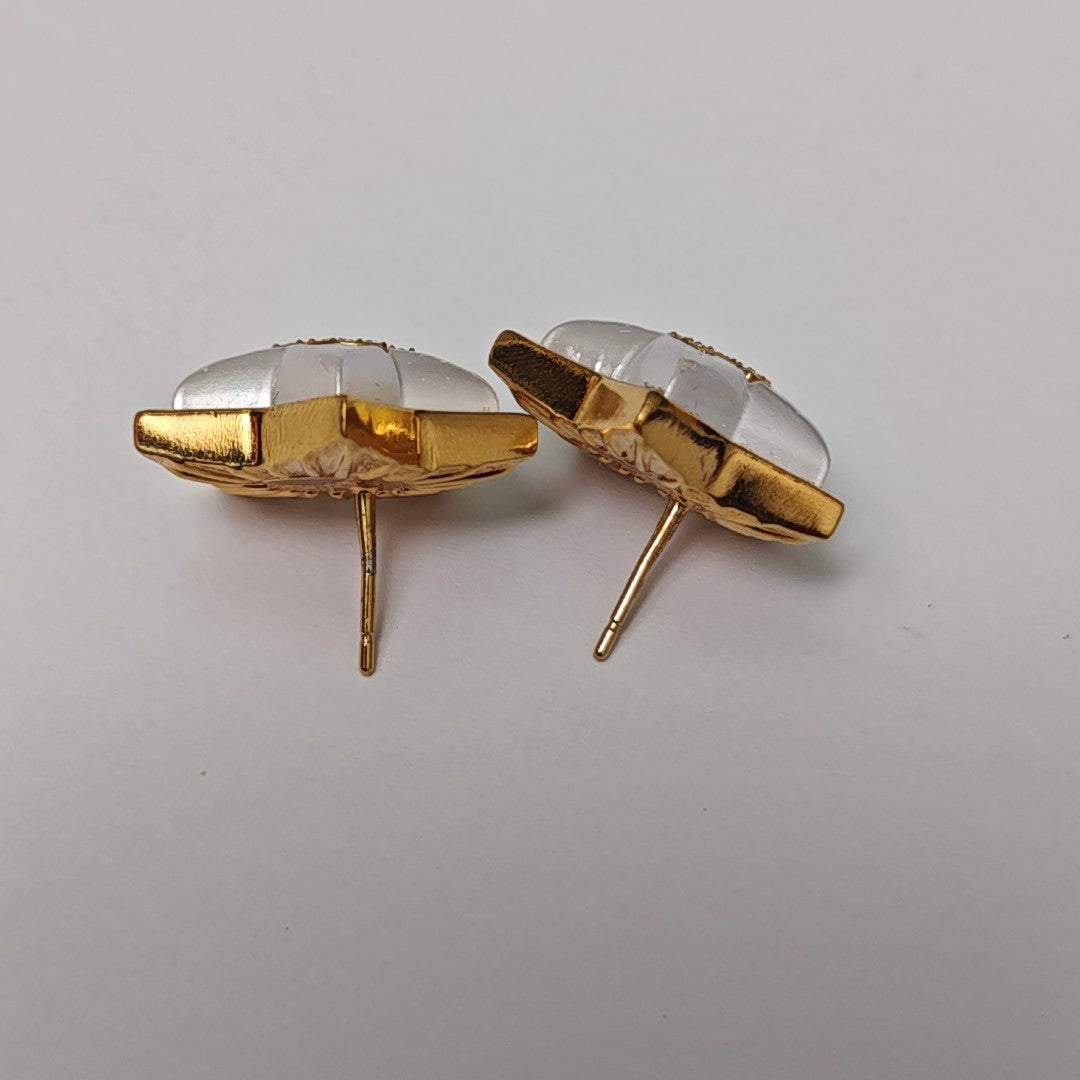 Metal Silver Stud Earrings