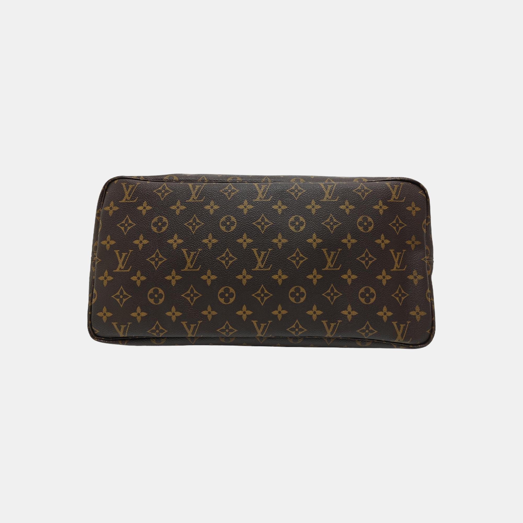 NEVERFULL GM Monogram Coated Canvas Brown