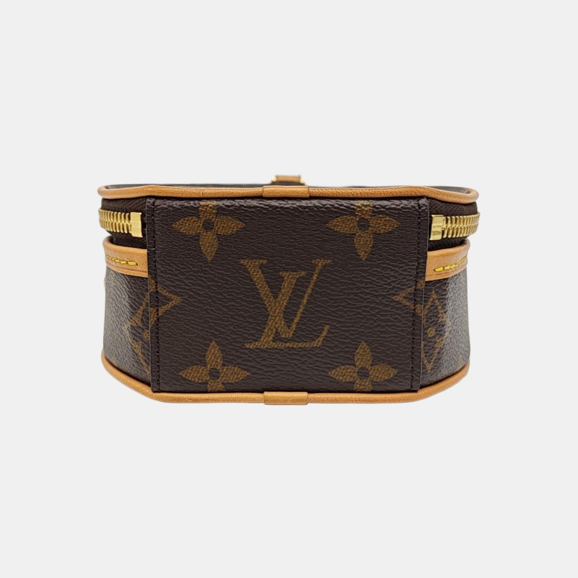 BOITE CHAPEAU Mini Monogram Coated Canvas Brown