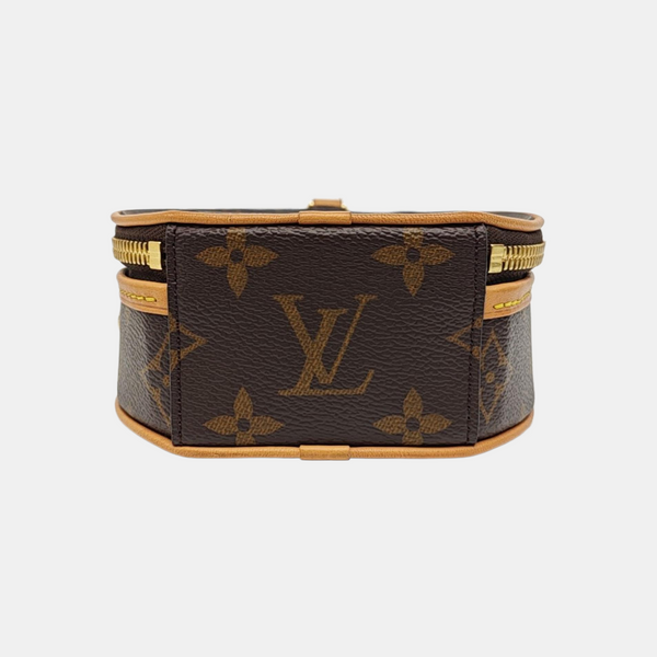 BOITE CHAPEAU Mini Monogram Coated Canvas Brown
