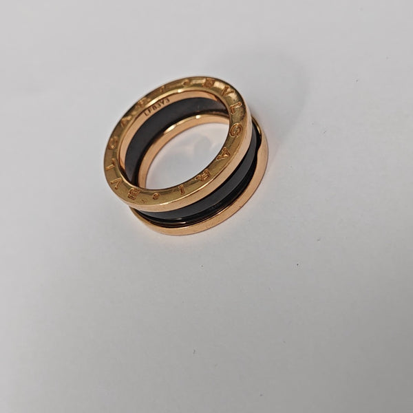 B.ZERO1 18k Rose Gold Ring EU 53