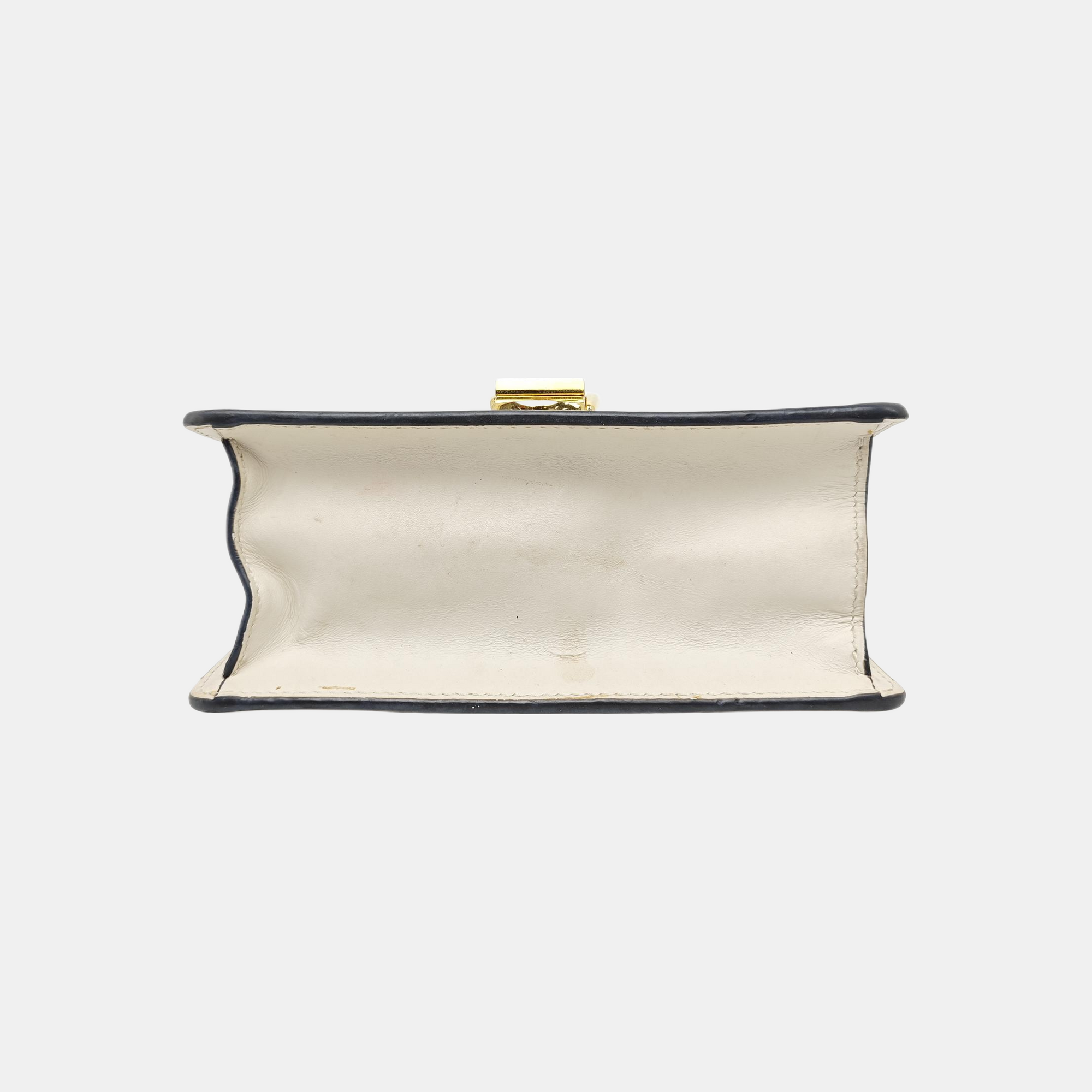 Sylvie Mini Calfskin White