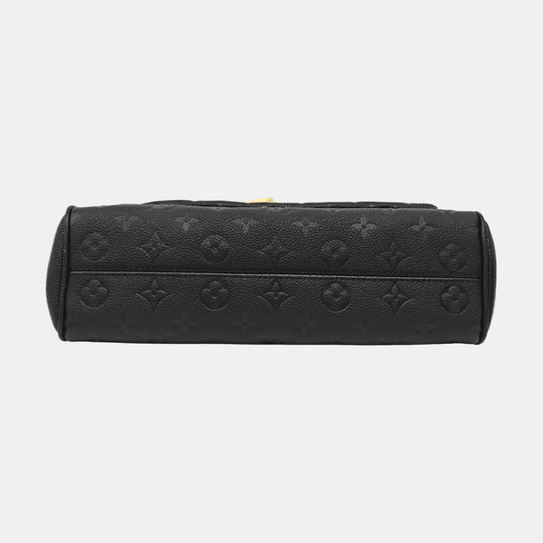 Anytime Flap Monogram Calfskin Black