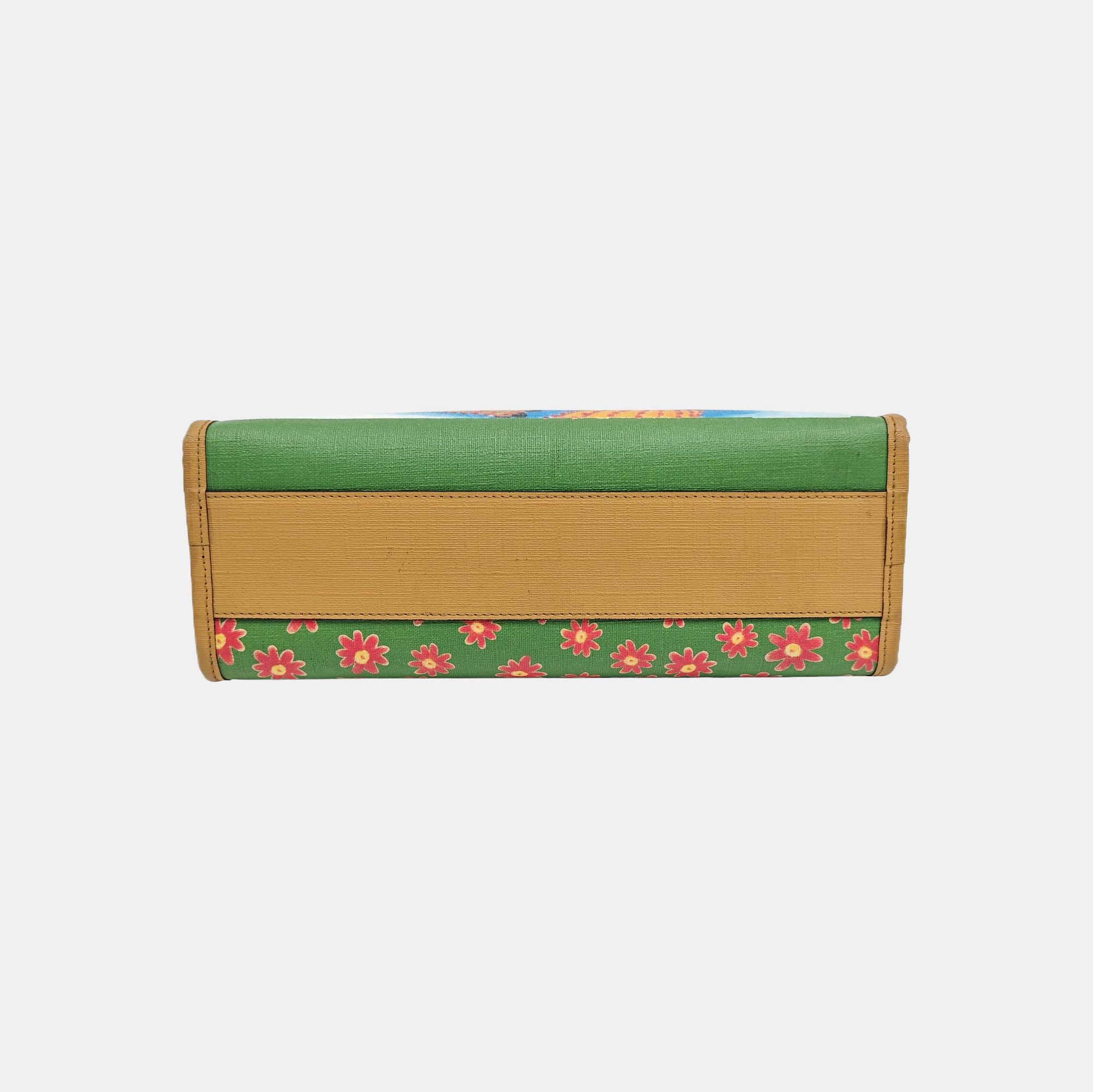 Coated Canvas Top Handle Bag Multicolor