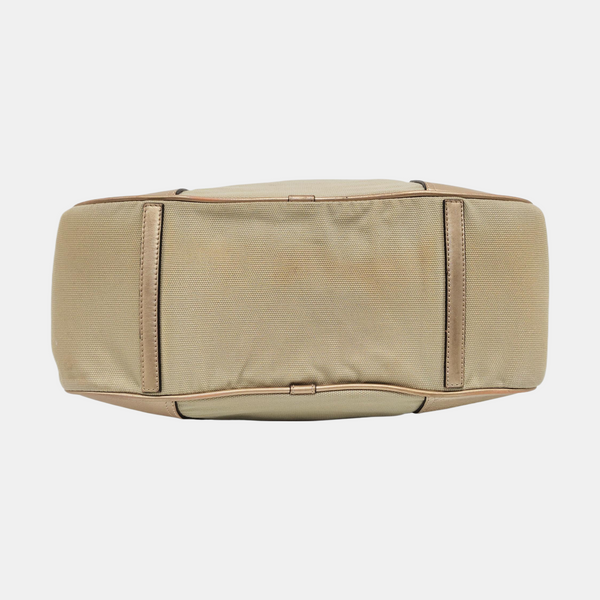 Canvas Shoulder Bag Beige