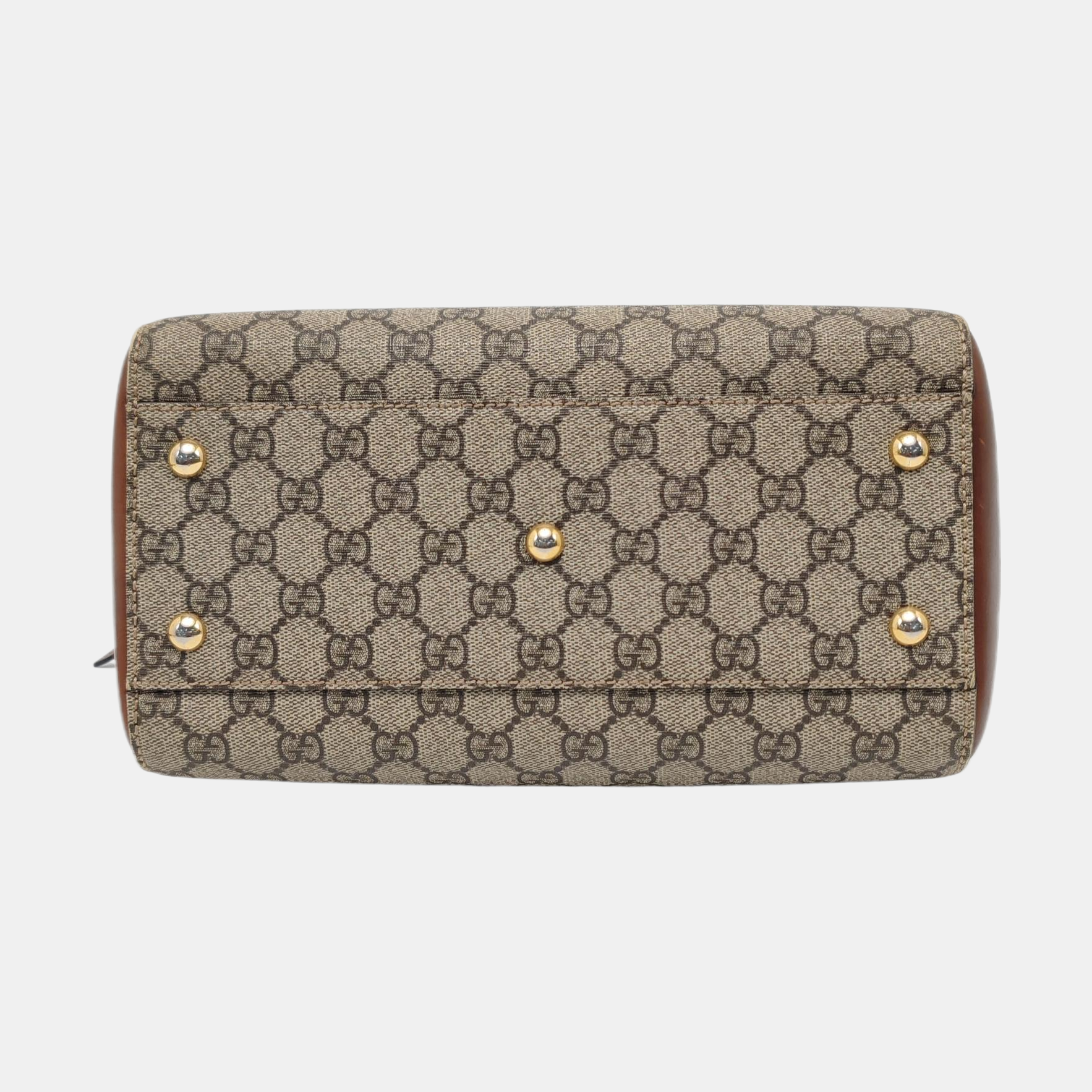 GG Blooms Monogram Coated Canvas Black