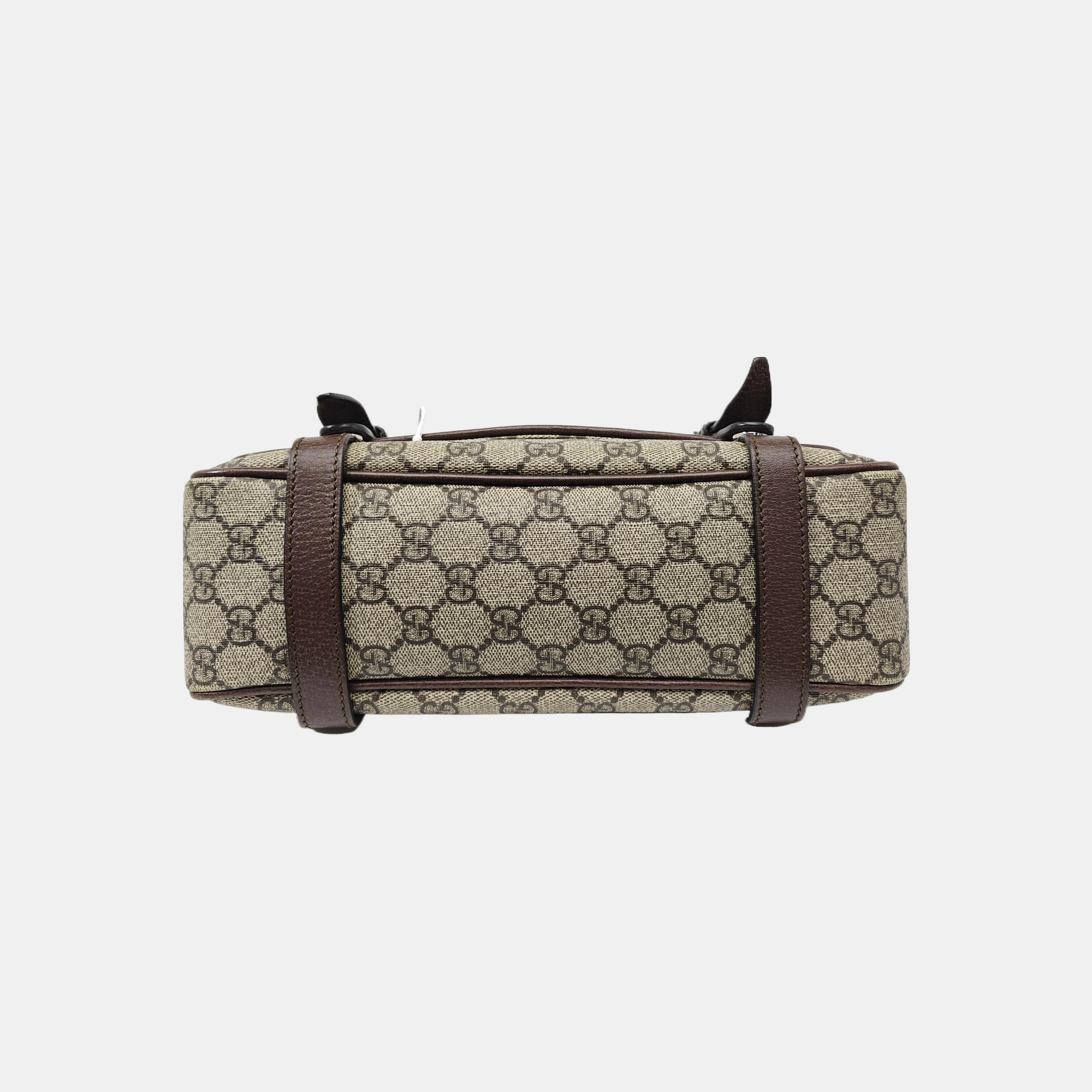 Monogram Coated Canvas Shoulder Bag Brown