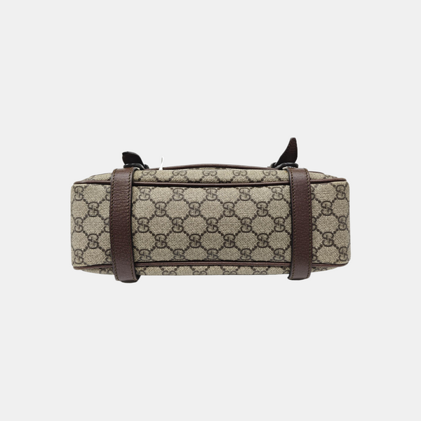 Monogram Coated Canvas Shoulder Bag Brown