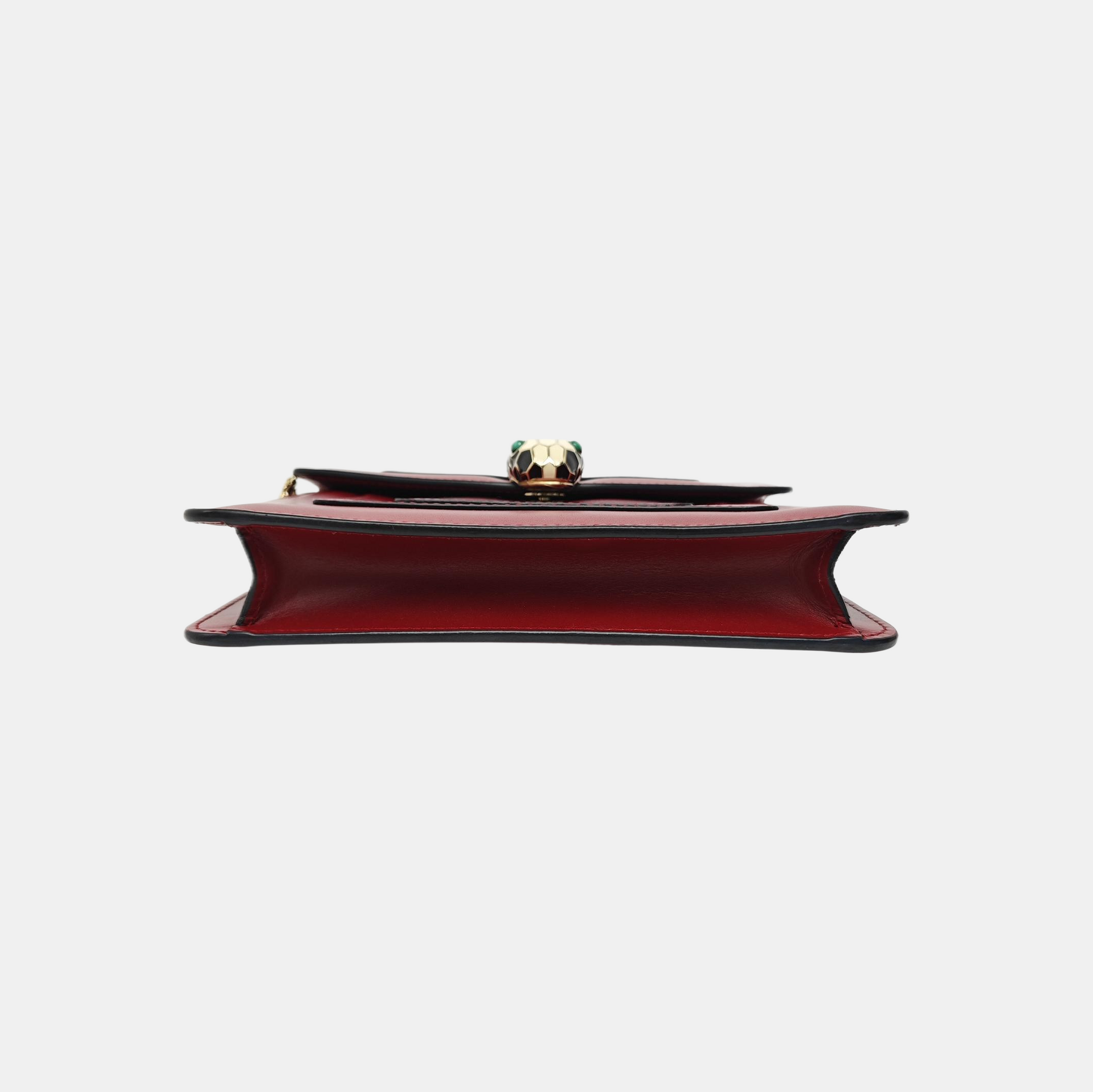 SERPENTI FOREVER Small Calfskin Red