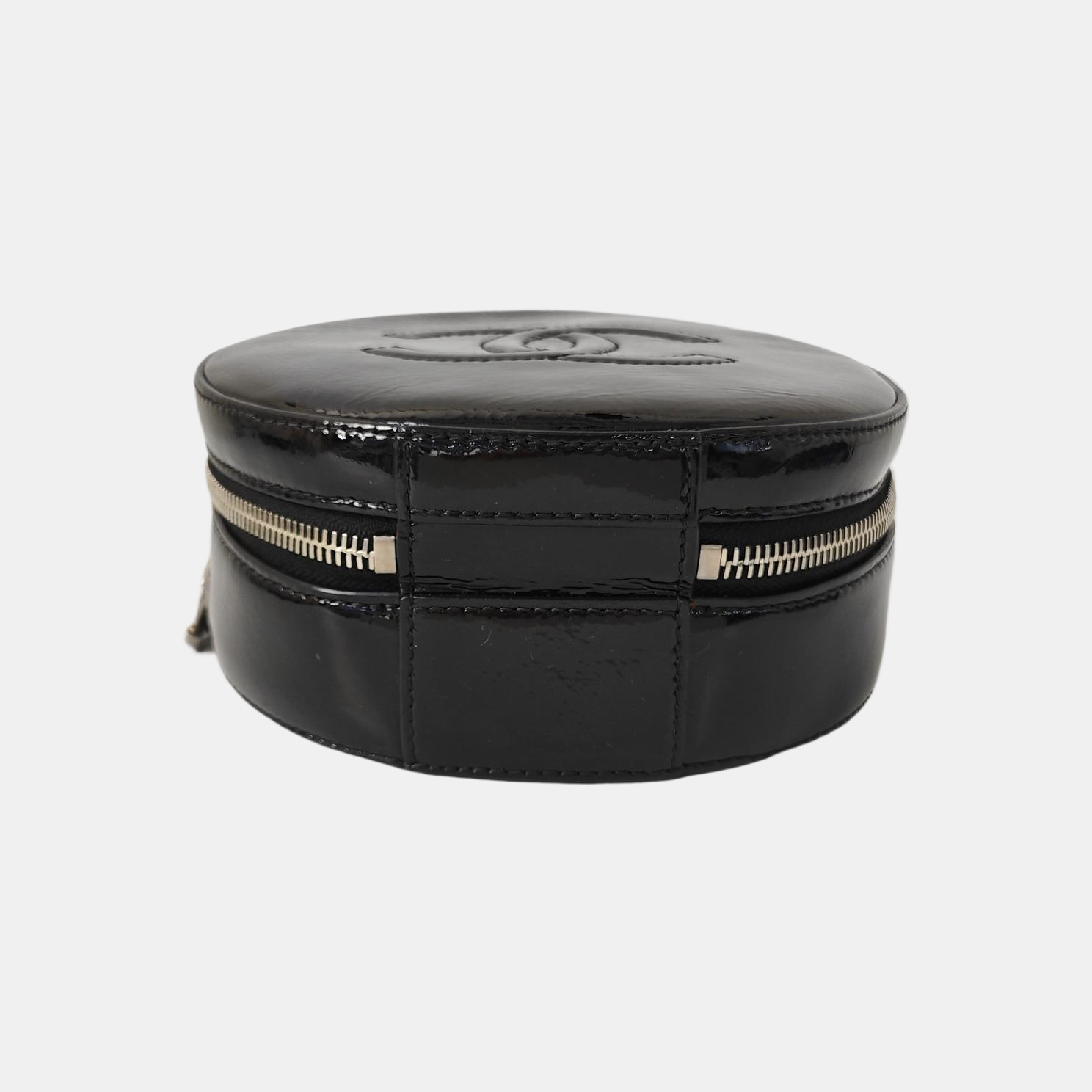 Patent Leather Shoulder Bag Black