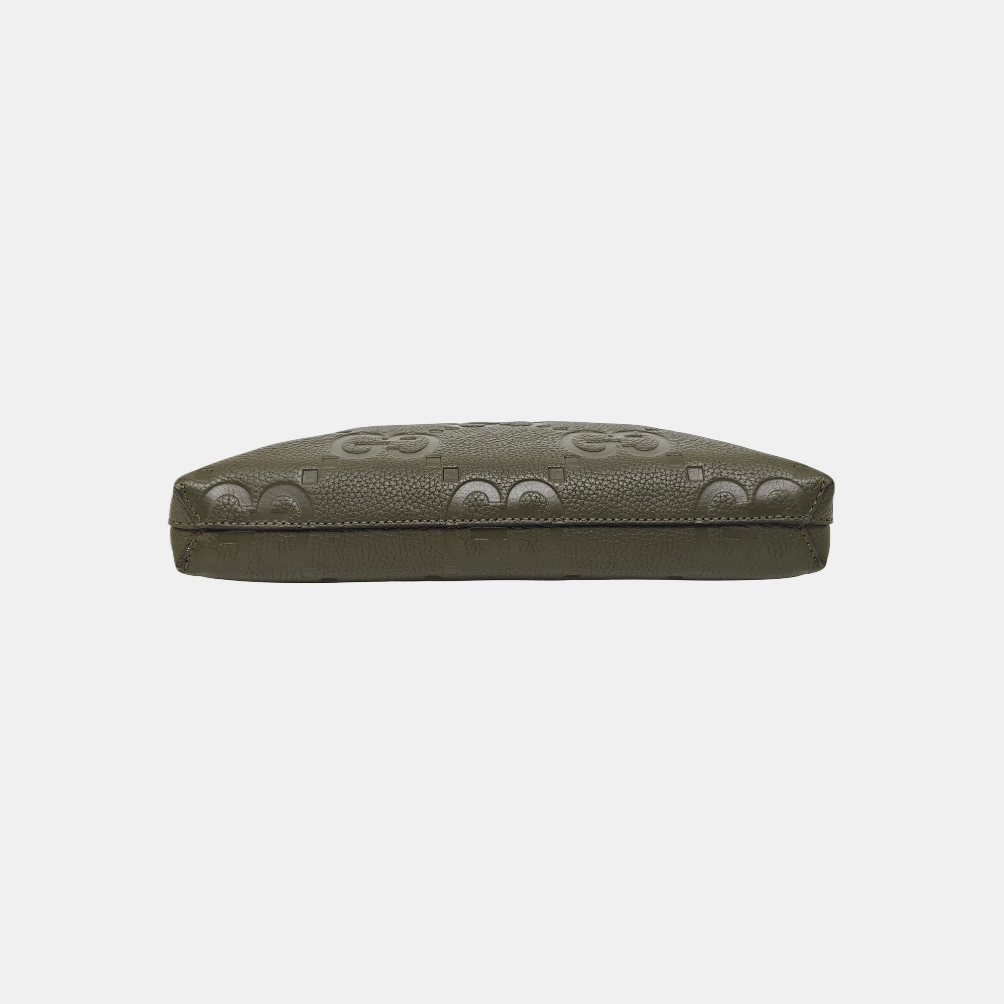 GG Messenger Medium Monogram Calfskin Green