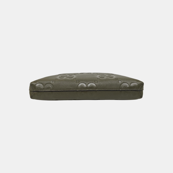 GG Messenger Medium Monogram Calfskin Green
