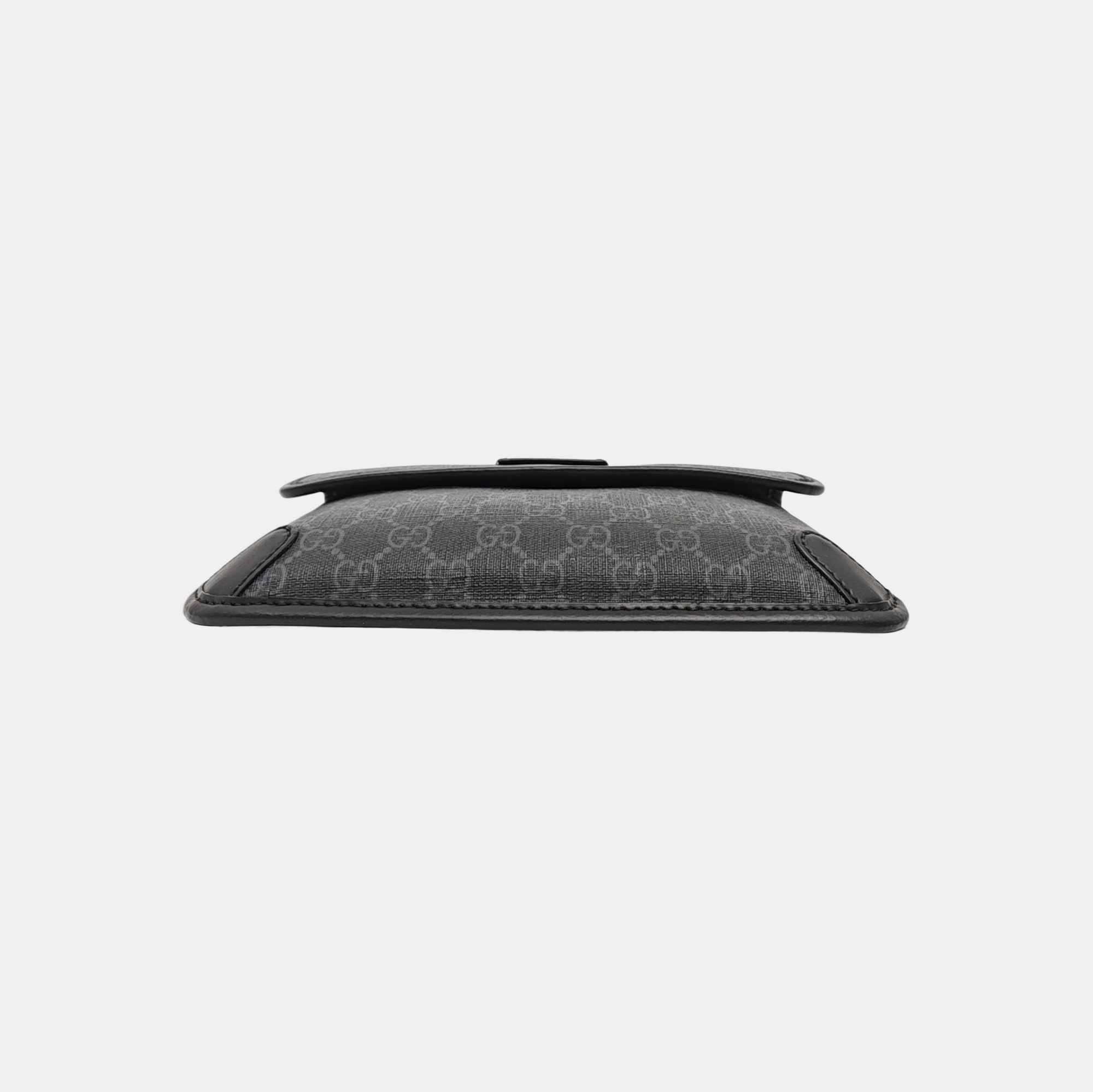 Neo Vintage Monogram Coated Canvas Black