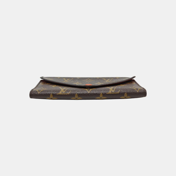 JOSÉPHINE Monogram Coated Canvas Brown Wallet