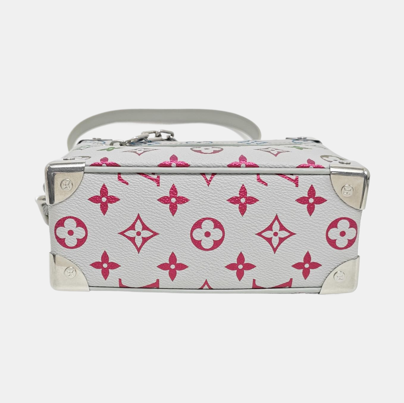 SOFT TRUNK Mini Monogram Coated Canvas White