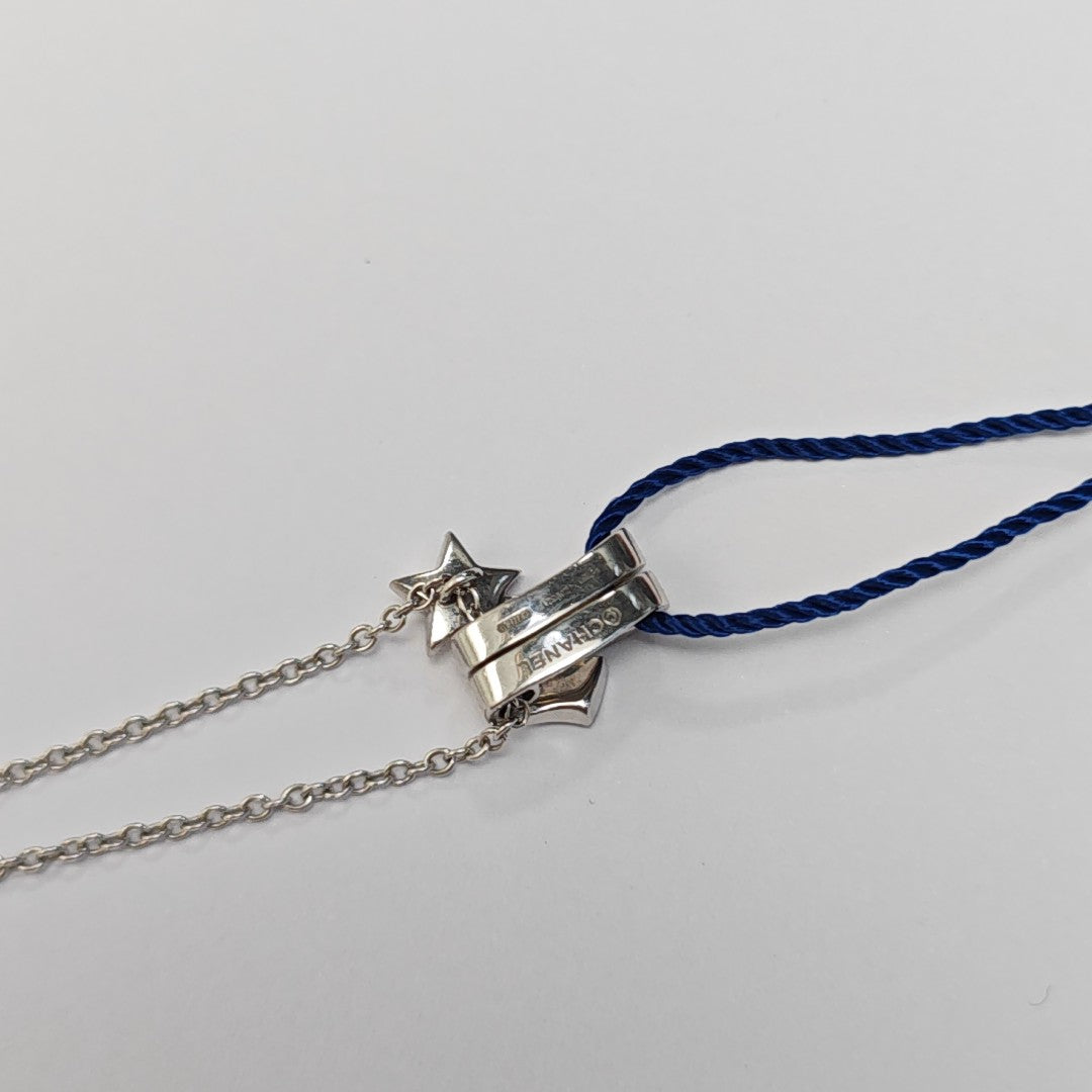 COMÈTE 18k White Gold Silver Necklace