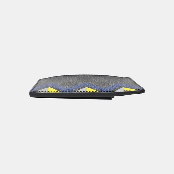 Damier Graphite Coated Canvas Card Holder Black