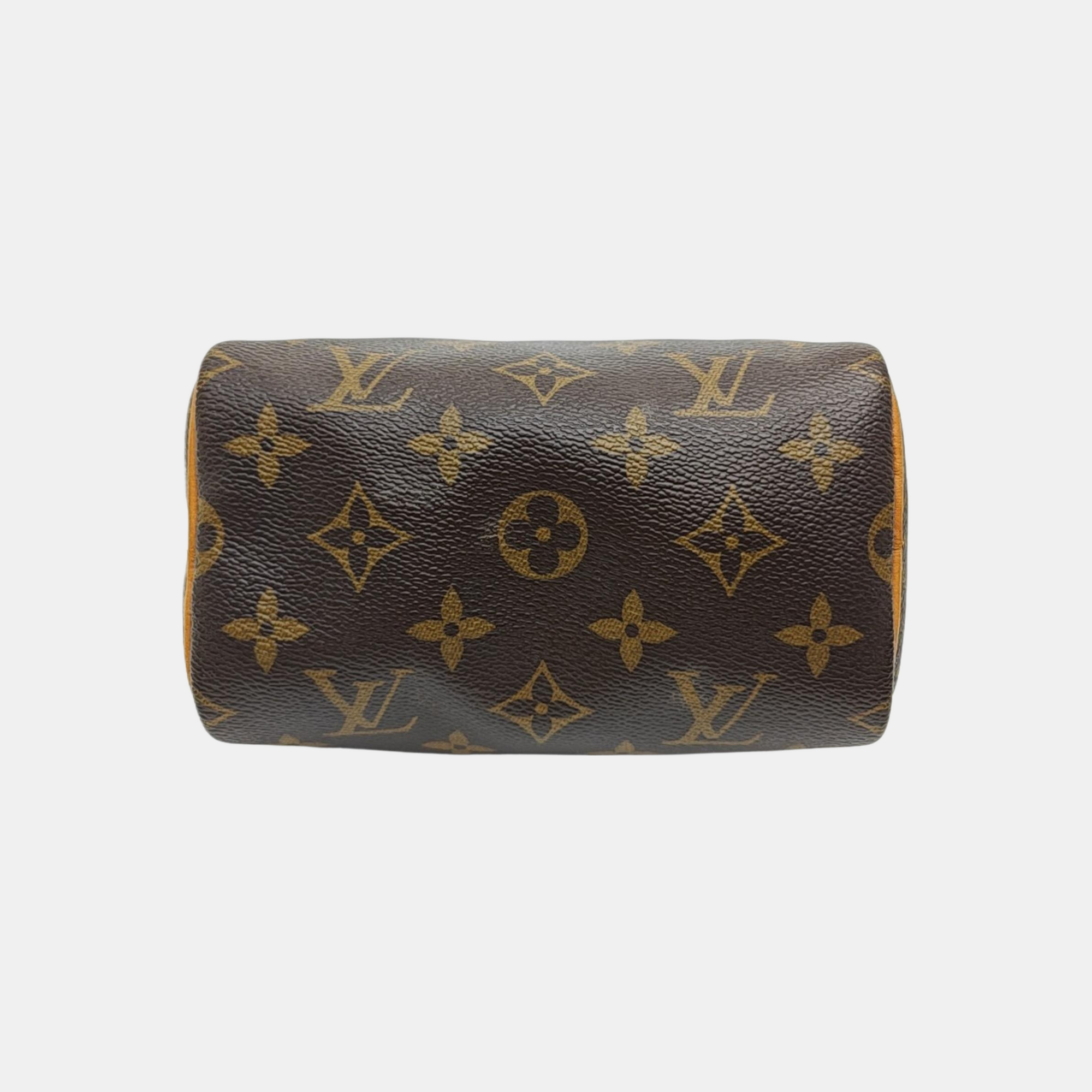 SPEEDY Nano Monogram Coated Canvas Brown