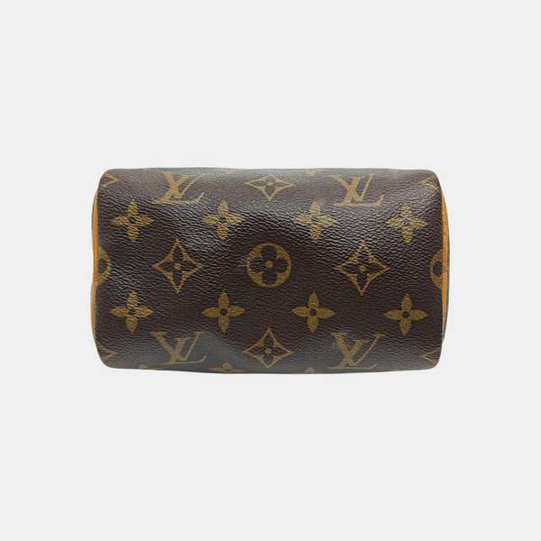SPEEDY Nano Monogram Coated Canvas Brown