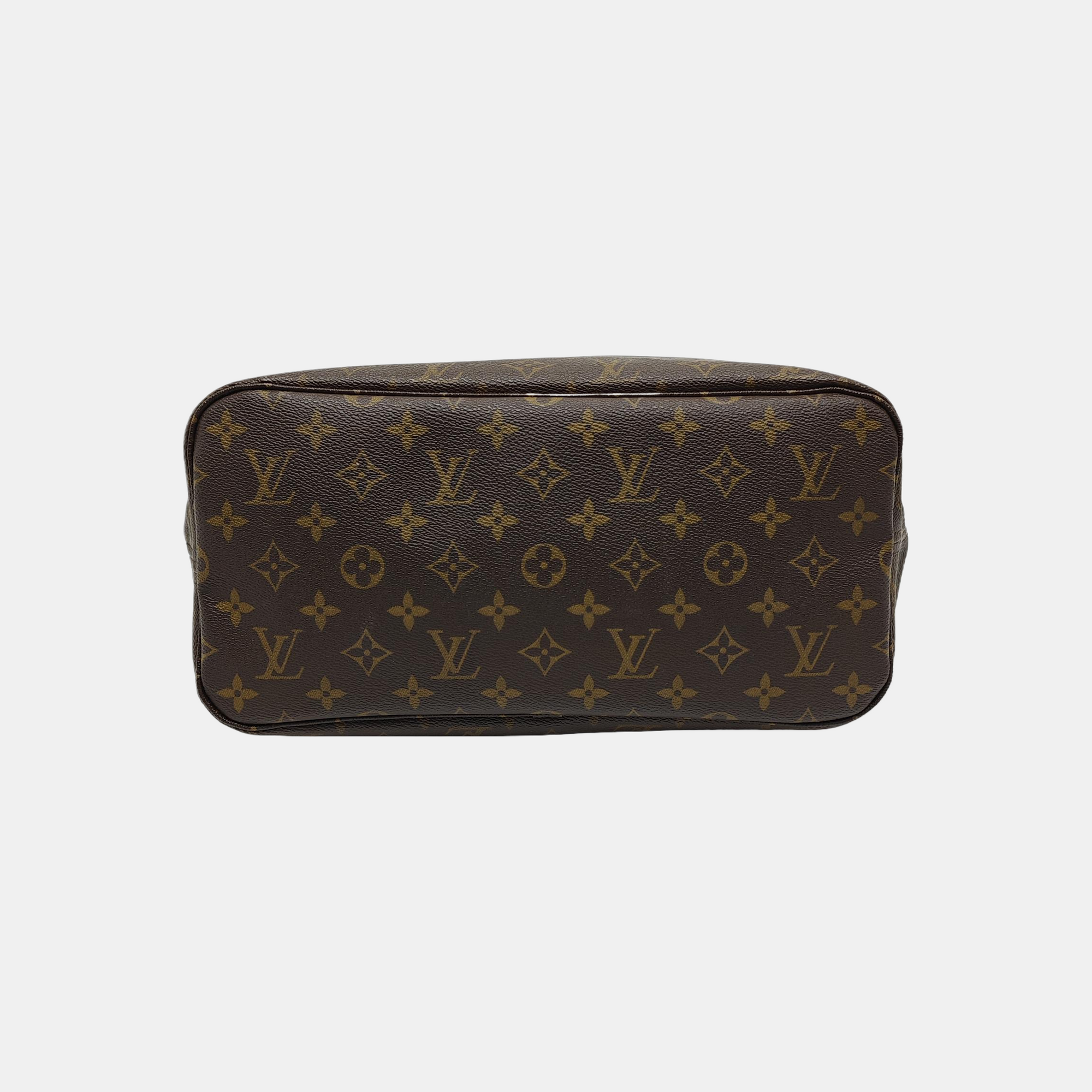 NEVERFULL MM Monogram Coated Canvas Brown