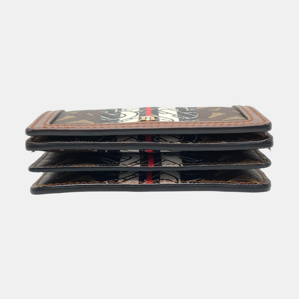 Coated Canvas Shoulder Bag Brown