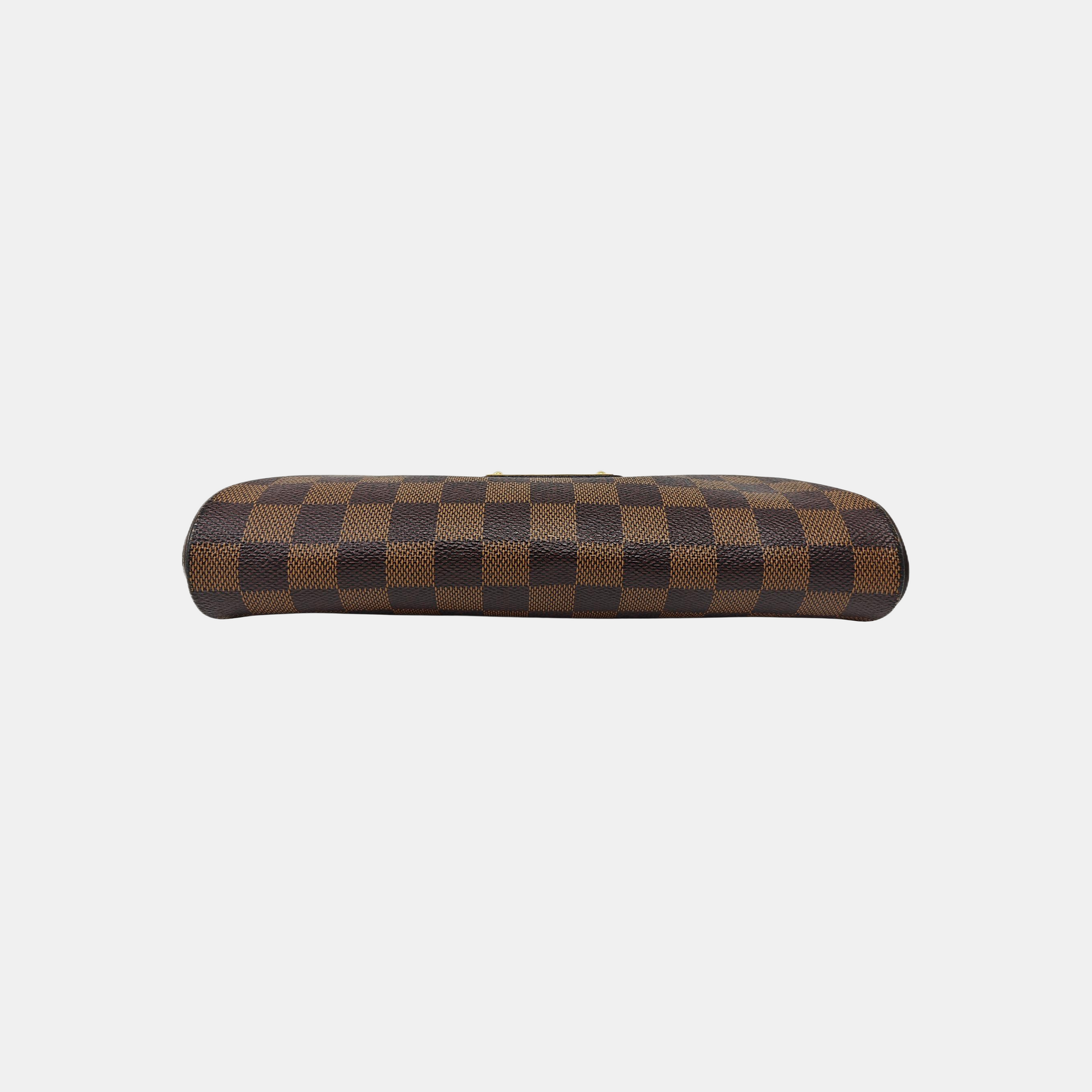 EVA Damier Ebene Coated Canvas Brown
