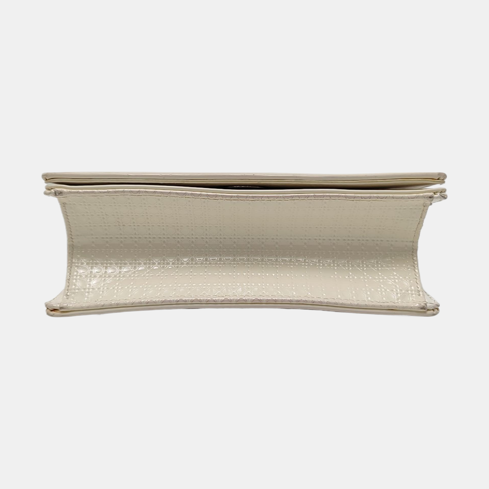Diorama Small Cannage Calfskin White