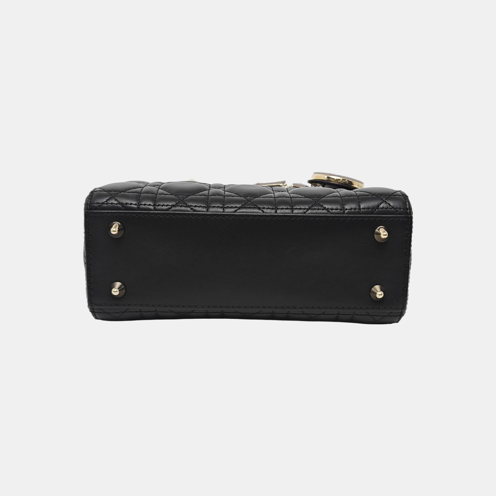 Lady Dior Small Quilted Lambskin Black