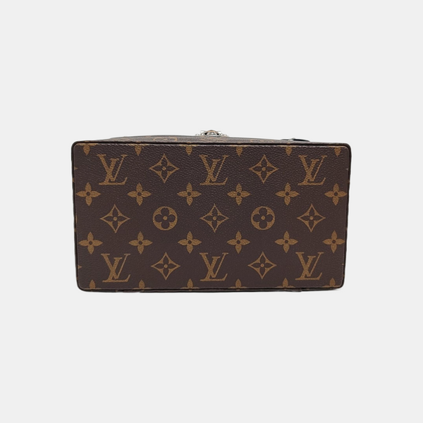 Monogram Coated Canvas Shoulder Bag Brown