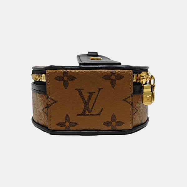 BOITE CHAPEAU Mini Monogram Coated Canvas Brown