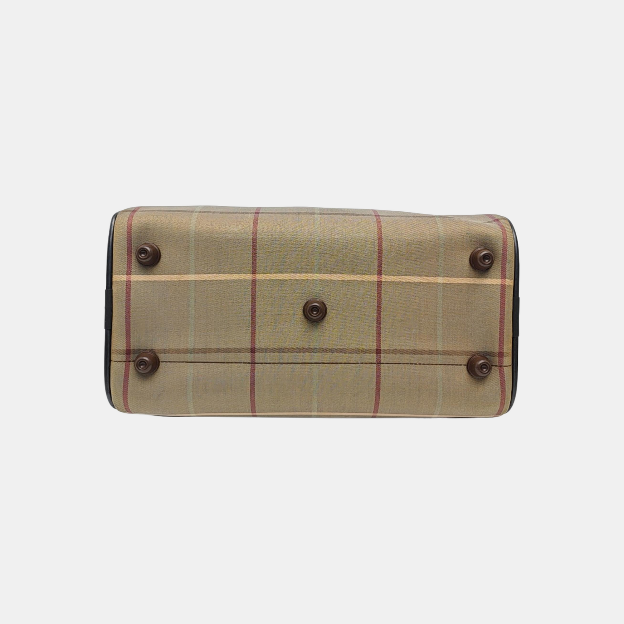 Fabric Top Handle Bag Beige