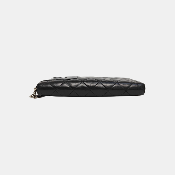 Authenticated pre-owned  CAMBON Quilted Calfskin Black - Clutch at Looply