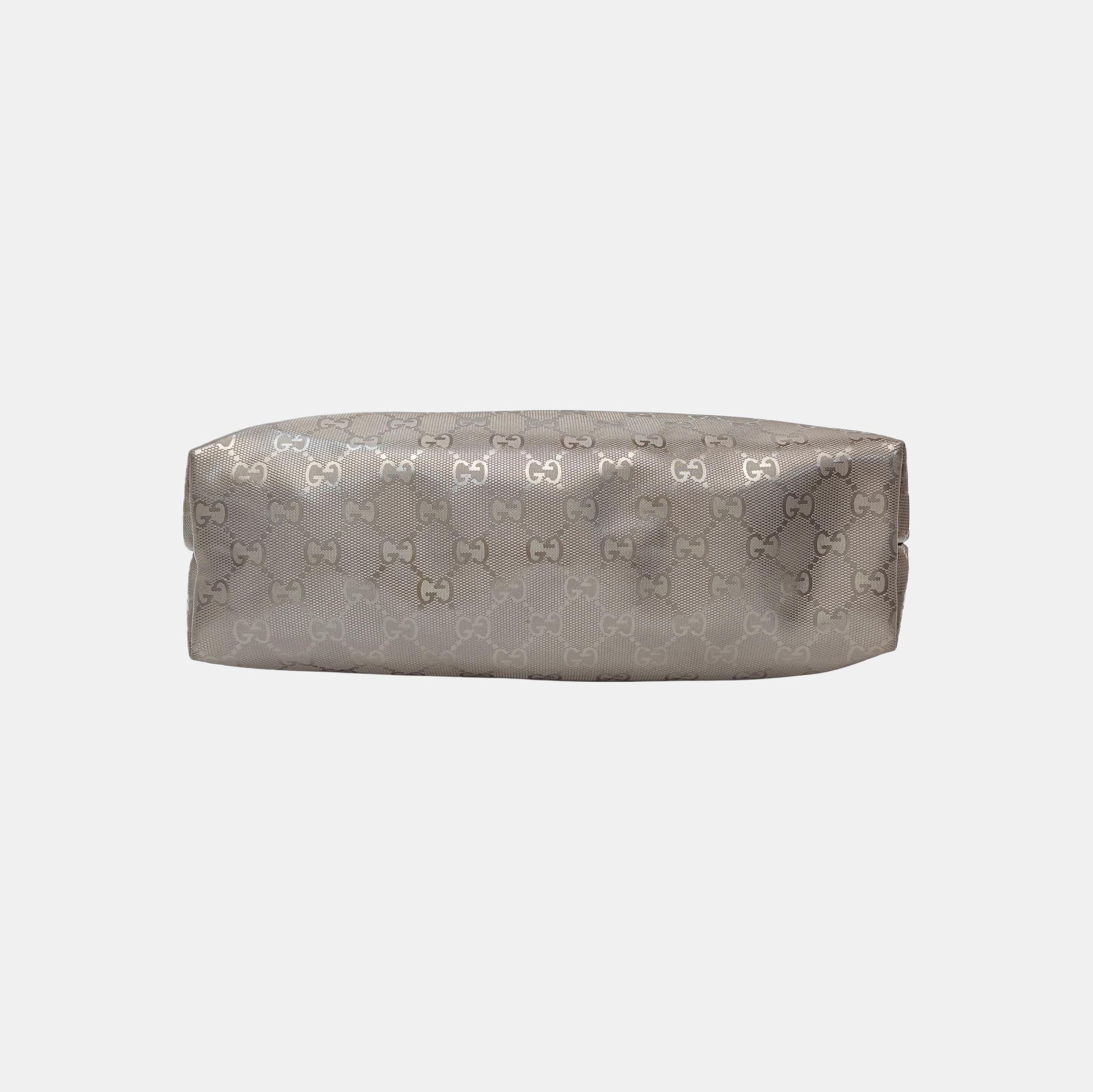 GG Imprime Monogram Coated Canvas Gray
