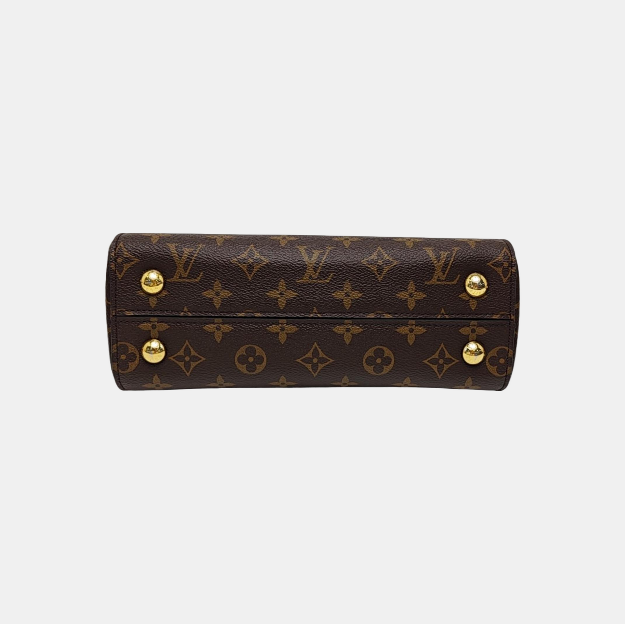 CLUNY BB Monogram Coated Canvas Brown