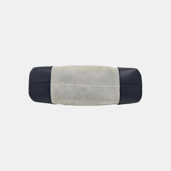 Suede Shoulder Bag Blue