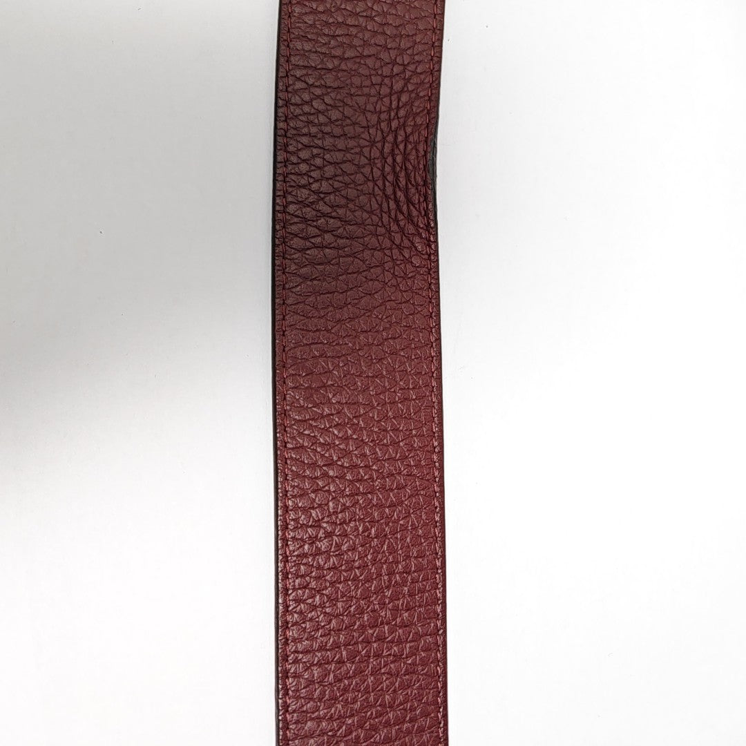 Leather Belt Red