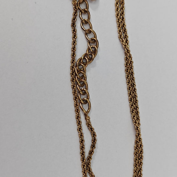 Petit CD Metal Gold Necklace