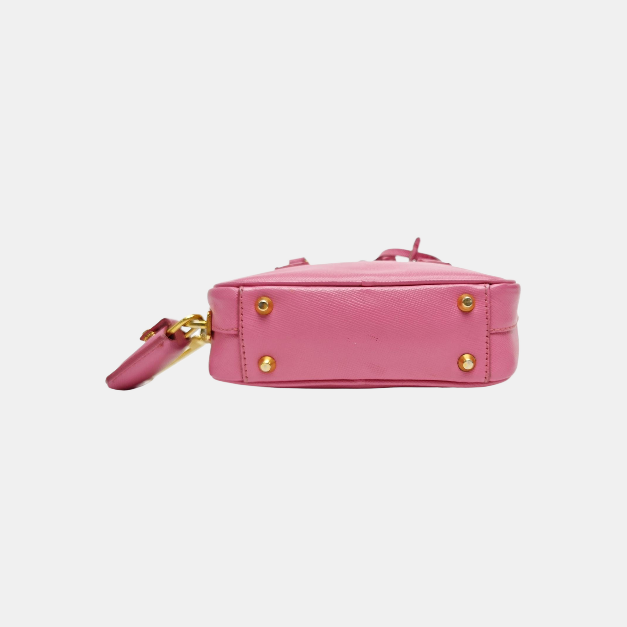 Saffiano Calfskin Shoulder Bag Pink