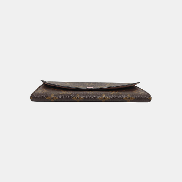EMILIE Monogram Coated Canvas Brown Wallet