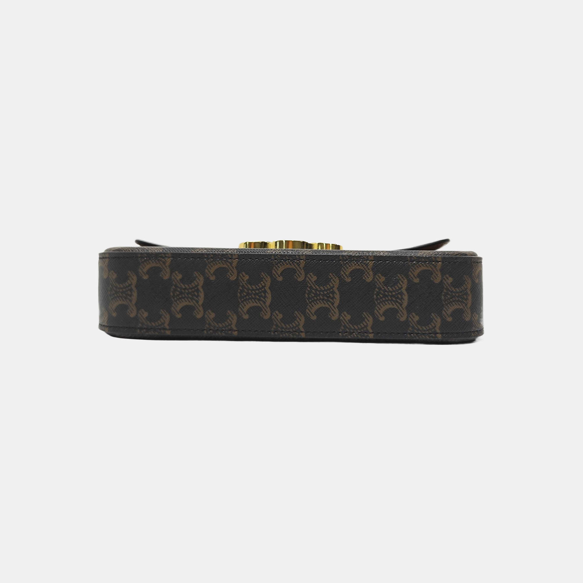 TRIOMPHE Small Coated Canvas Brown