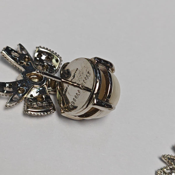 Metal Silver Earrings