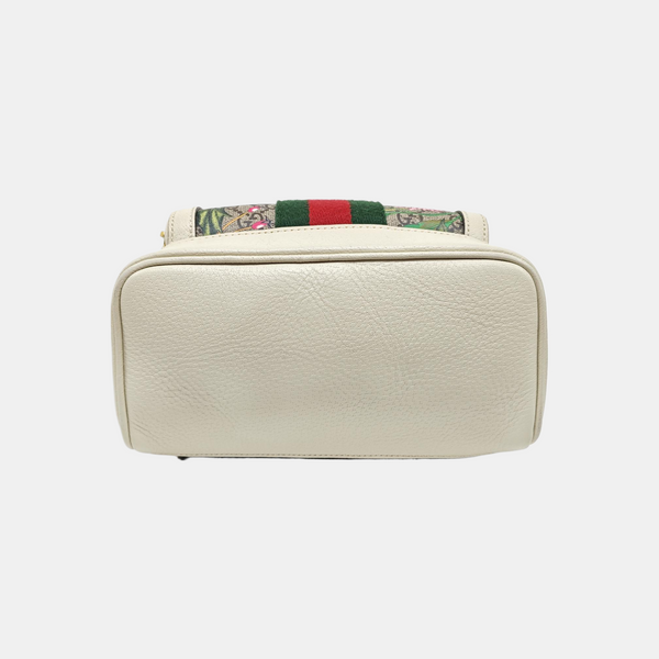 Ophidia Large Monogram Coated Canvas Beige