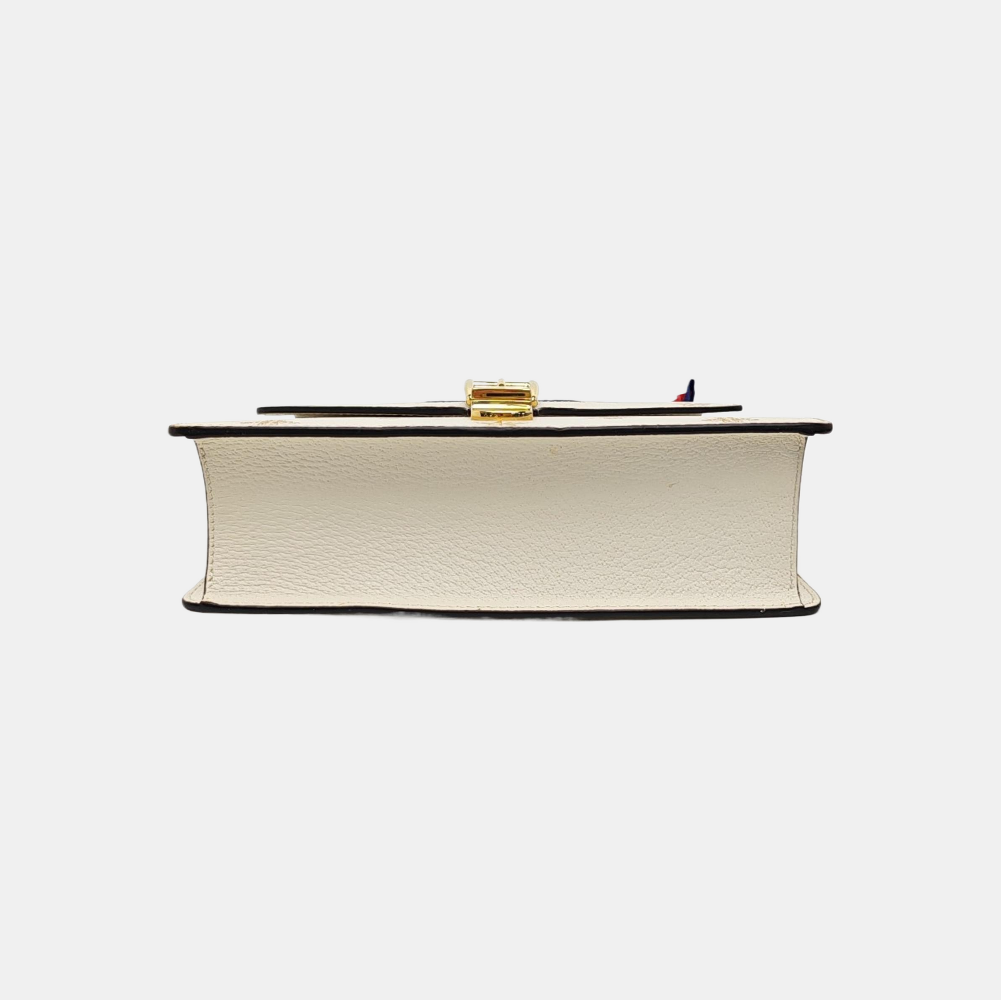 Calfskin Shoulder Bag Small White