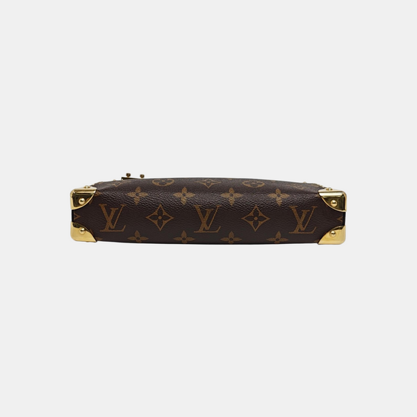 SLIM TRUNK Monogram Coated Canvas Brown