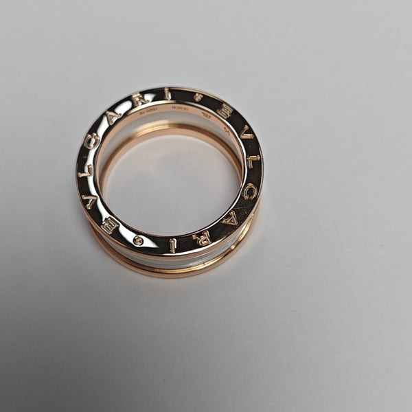B.ZERO1 18k Rose Gold Ring EU 55