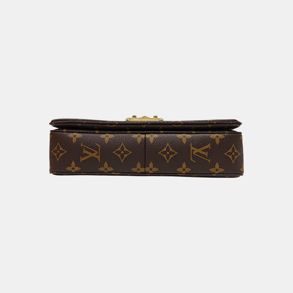 MARCEAU Monogram Coated Canvas Brown