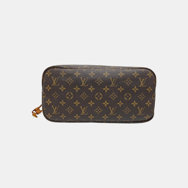 NEVERFULL MM Monogram Coated Canvas Brown